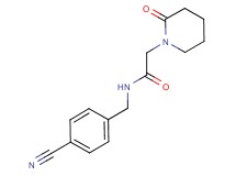 N-(4-cyanobenzyl)-2-(2-oxopiperidin-1-yl)acetamide