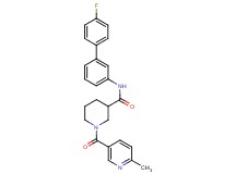 N-(4'-fluoro-3-biphenylyl)-1-[(6-methyl-3-pyridinyl)carbonyl]-3-piperidinecarboxamide