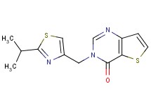 3-[(2-isopropyl-1,3-thiazol-4-yl)methyl]thieno[3,2-d]pyrimidin-4(3H)-one