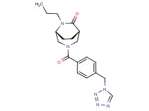 (1S*,5R*)-6-propyl-3-[4-(1H-tetrazol-1-ylmethyl)benzoyl]-3,6-diazabicyclo[3.2.2]nonan-7-one
