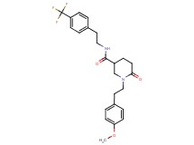 1-[2-(4-methoxyphenyl)ethyl]-6-oxo-N-{2-[4-(trifluoromethyl)phenyl]ethyl}-3-piperidinecarboxamide