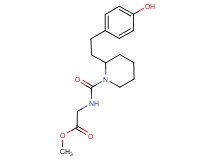 methyl N-({2-[2-(4-hydroxyphenyl)ethyl]-1-piperidinyl}carbonyl)glycinate