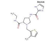 (4S)-N-ethyl-4-[(1H-imidazol-2-ylcarbonyl)amino]-1-[(3-methyl-2-thienyl)methyl]-L-prolinamide