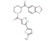 1,3-benzodioxol-5-yl(1-{[3-(5-methyl-2-furyl)-1H-pyrazol-5-yl]carbonyl}-3-piperidinyl)methanone