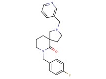 7-(4-fluorobenzyl)-2-(3-pyridinylmethyl)-2,7-diazaspiro[4.5]decan-6-one
