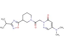 5-(dimethylamino)-2-{2-[3-(3-isopropyl-1,2,4-oxadiazol-5-yl)piperidin-1-yl]-2-oxoethyl}pyridazin-3(2H)-one