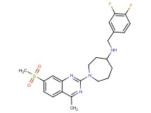 N-(3,4-difluorobenzyl)-1-[4-methyl-7-(methylsulfonyl)-2-quinazolinyl]-4-azepanamine