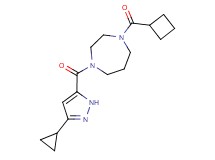 1-(cyclobutylcarbonyl)-4-[(3-cyclopropyl-1H-pyrazol-5-yl)carbonyl]-1,4-diazepane