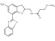 N-{[7-(1,3-benzothiazol-2-yl)-5-methyl-2,3-dihydro-1-benzofuran-2-yl]methyl}-3-methoxypropanamide