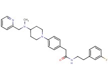 N-[2-(3-fluorophenyl)ethyl]-2-(4-{4-[methyl(2-pyridinylmethyl)amino]-1-piperidinyl}phenyl)acetamide