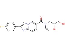 N-(2,3-dihydroxypropyl)-2-(4-fluorophenyl)-N-methylimidazo[1,2-a]pyridine-6-carboxamide