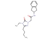 2-(3-butyl-4-ethyl-5-oxo-4,5-dihydro-1H-1,2,4-triazol-1-yl)-N-(2,3-dihydro-1H-inden-2-yl)acetamide