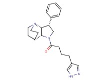 (3R*,3aR*,7aR*)-3-phenyl-1-[4-(1H-pyrazol-4-yl)butanoyl]octahydro-4,7-ethanopyrrolo[3,2-b]pyridine