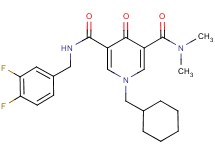 1-(cyclohexylmethyl)-N'-(3,4-difluorobenzyl)-N,N-dimethyl-4-oxo-1,4-dihydro-3,5-pyridinedicarboxamide