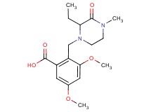 2-[(2-ethyl-4-methyl-3-oxopiperazin-1-yl)methyl]-3,5-dimethoxybenzoic acid