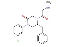 5-benzyl-1-(3-chlorophenyl)-4-(N-methylglycyl)-2-piperazinone