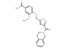 1-(4-{[3-(3,4-dihydro-2(1H)-isoquinolinylcarbonyl)-5-isoxazolyl]methoxy}-3-methoxyphenyl)ethanone
