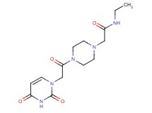 2-{4-[(2,4-dioxo-3,4-dihydro-1(2H)-pyrimidinyl)acetyl]-1-piperazinyl}-N-ethylacetamide