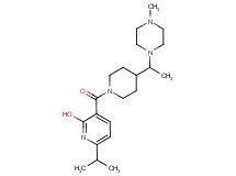 6-isopropyl-3-({4-[1-(4-methyl-1-piperazinyl)ethyl]-1-piperidinyl}carbonyl)-2-pyridinol