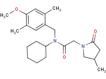 N-cyclohexyl-N-(4-methoxy-2,5-dimethylbenzyl)-2-(4-methyl-2-oxopyrrolidin-1-yl)acetamide