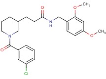 3-[1-(3-chlorobenzoyl)-3-piperidinyl]-N-(2,4-dimethoxybenzyl)propanamide