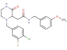2-[1-(4-chloro-3-fluorobenzyl)-3-oxo-2-piperazinyl]-N-(3-methoxybenzyl)acetamide