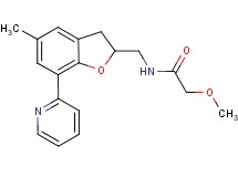 2-methoxy-N-{[5-methyl-7-(2-pyridinyl)-2,3-dihydro-1-benzofuran-2-yl]methyl}acetamide