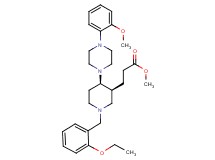 methyl 3-{(3S*,4R*)-1-(2-ethoxybenzyl)-4-[4-(2-methoxyphenyl)-1-piperazinyl]-3-piperidinyl}propanoate