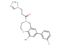 7-(3-chlorophenyl)-4-[3-(1H-tetrazol-1-yl)propanoyl]-2,3,4,5-tetrahydro-1,4-benzoxazepin-9-ol