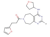 7-[3-(2-furyl)propanoyl]-N-(tetrahydrofuran-3-yl)-6,7,8,9-tetrahydro-5H-pyrimido[4,5-d]azepin-4-amine