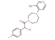1-(4-fluorophenyl)-2-[4-(3-methyl-4-pyridinyl)-1,4-diazepan-1-yl]-2-oxoethanol