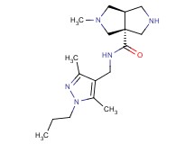 (3aR*,6aR*)-N-[(3,5-dimethyl-1-propyl-1H-pyrazol-4-yl)methyl]-2-methylhexahydropyrrolo[3,4-c]pyrrole-3a(1H)-carboxamide