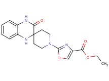 ethyl 2-(3'-oxo-3',4'-dihydro-1H,1'H-spiro[piperidine-4,2'-quinoxalin]-1-yl)-1,3-oxazole-4-carboxylate