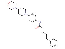 N-{4-[4-(4-morpholinyl)-1-piperidinyl]phenyl}-5-phenylpentanamide