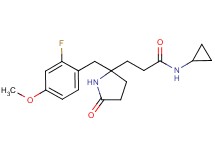 N-cyclopropyl-3-[2-(2-fluoro-4-methoxybenzyl)-5-oxo-2-pyrrolidinyl]propanamide