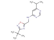 N-[(3-tert-butyl-1,2,4-oxadiazol-5-yl)methyl]-6-isopropylpyrimidin-4-amine