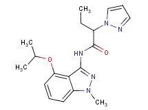 N-(4-isopropoxy-1-methyl-1H-indazol-3-yl)-2-(1H-pyrazol-1-yl)butanamide
