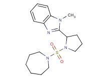 2-[1-(1-azepanylsulfonyl)-2-pyrrolidinyl]-1-methyl-1H-benzimidazole