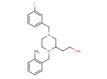 2-[4-(3-fluorobenzyl)-1-(2-methylbenzyl)-2-piperazinyl]ethanol