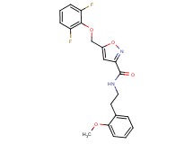 5-[(2,6-difluorophenoxy)methyl]-N-[2-(2-methoxyphenyl)ethyl]-3-isoxazolecarboxamide