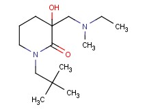 1-(2,2-dimethylpropyl)-3-{[ethyl(methyl)amino]methyl}-3-hydroxy-2-piperidinone