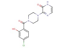 3-[4-(4-chloro-2-hydroxybenzoyl)piperazin-1-yl]pyrazin-2(1H)-one