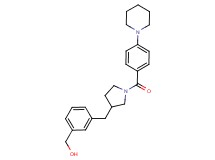 (3-{[1-(4-piperidin-1-ylbenzoyl)pyrrolidin-3-yl]methyl}phenyl)methanol