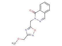 2-{[3-(methoxymethyl)-1,2,4-oxadiazol-5-yl]methyl}phthalazin-1(2H)-one