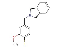 (3aR*,7aS*)-2-(4-fluoro-3-methoxybenzyl)-2,3,3a,4,7,7a-hexahydro-1H-isoindole