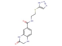 3-oxo-N-[2-(1H-1,2,3-triazol-5-ylthio)ethyl]-1,2,3,4-tetrahydroquinoxaline-6-carboxamide