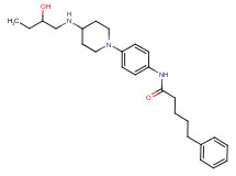 N-(4-{4-[(2-hydroxybutyl)amino]-1-piperidinyl}phenyl)-5-phenylpentanamide