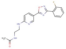 N-[2-({5-[3-(2-fluorophenyl)-1,2,4-oxadiazol-5-yl]-2-pyridinyl}amino)ethyl]acetamide