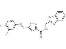 N-(1H-benzimidazol-2-ylmethyl)-5-[(3,4-difluorophenoxy)methyl]isoxazole-3-carboxamide