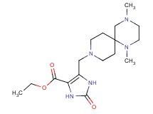ethyl 5-[(1,4-dimethyl-1,4,9-triazaspiro[5.5]undec-9-yl)methyl]-2-oxo-2,3-dihydro-1H-imidazole-4-carboxylate